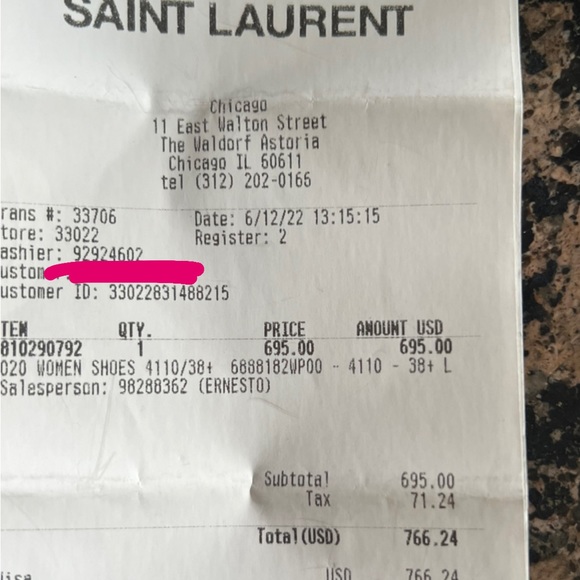 YSL Brand New , Never Worn , 2 Dust Bags - Picture 2 of 6